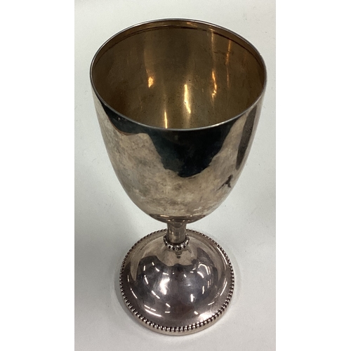 372 - A large silver wine goblet. Birmingham. Approx. 310 grams of gross weight. Est. £80 - £120.