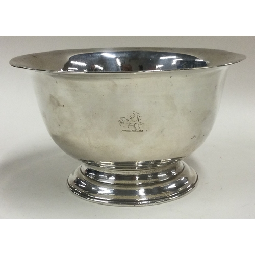 436 - A fine George II silver bowl. London 1755. By Charles Wright. Approx. 362 grams. Est. £800 - £1200.