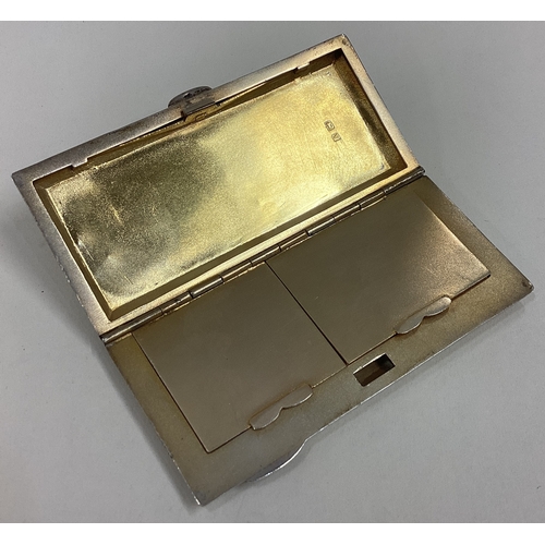 532 - A good quality engine turned silver stamp case. Birmingham. Approx. 78 grams. Est. £50 - £80.