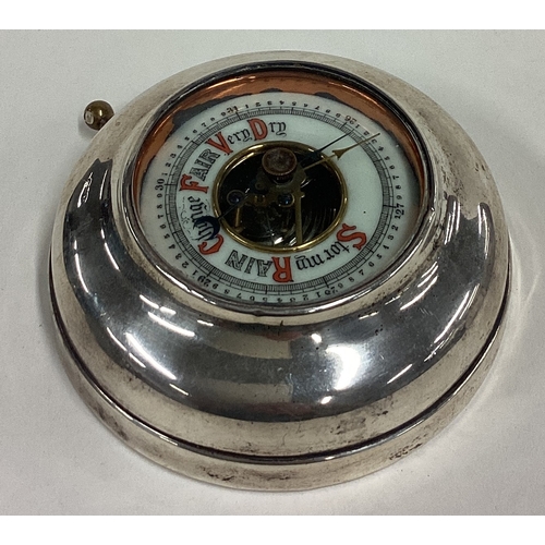 573 - Chester: A rare silver barometer. 1916. Approx. 217 grams. Est. £100 - £150.