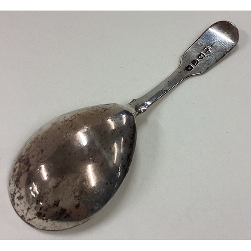 61 - An Antique silver caddy spoon. Approx. 16 grams. Est. £40 - £60.