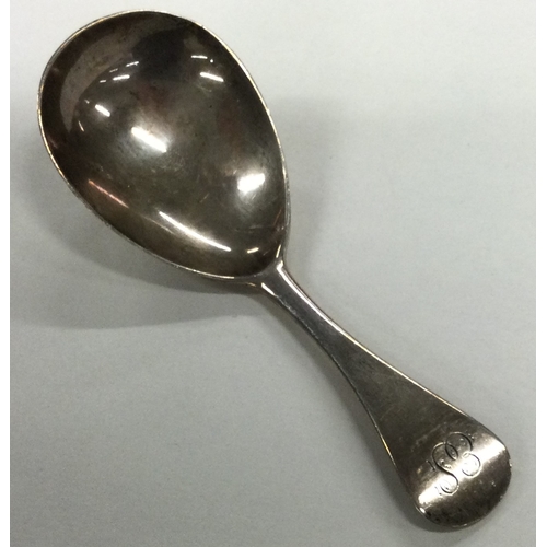 632 - A George III silver caddy spoon. London 1817. By William Bennett. Approx. 14 grams. Est. £30 - £40.