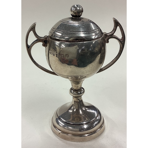 83 - OF BOWLING INTEREST: A silver trophy. Birmingham 1933. Approx. 39 grams. Est. £30 - £40.