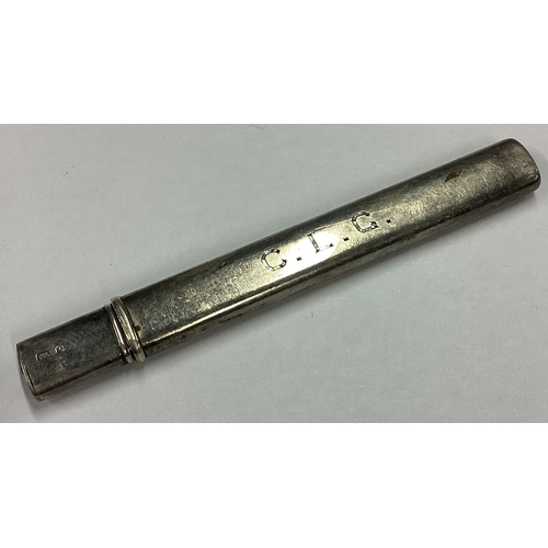 12 - A cased silver travelling knife. Birmingham 1902. Approx. 10 grams. Est. £10 - £20.