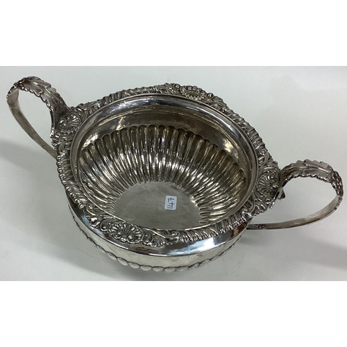 147 - PAUL STORR: A 19th Century George III silver two-handled bowl. London 1815. Approx. 317 grams. Est. ... 