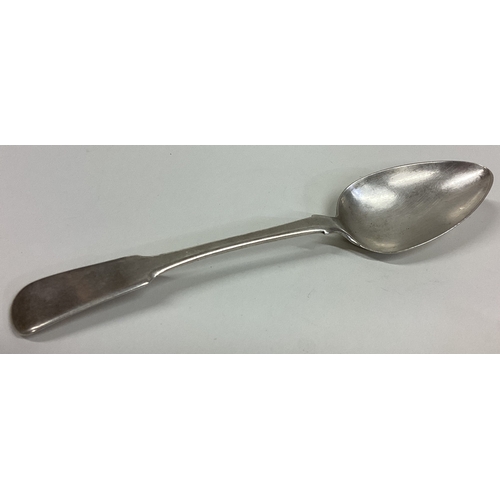 156 - MALTA: A 19th Century Maltese silver spoon. Marked to back. Approx. 60 grams. Est. £60 - £80.