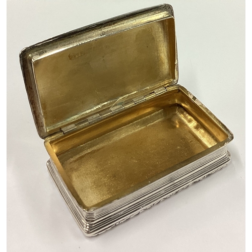 182 - A bright-cut George III silver snuff box. Birmingham 1816. By Thomas Bartlett. Approx. 84 grams. Est... 