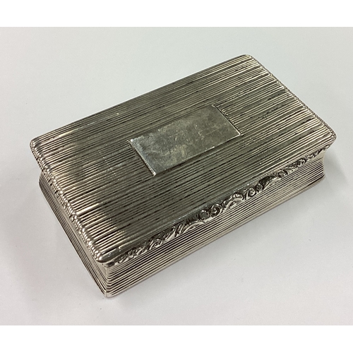 183 - A large William IV silver snuff box. Birmingham 1832. By WP. Approx. 170 grams. Est. £250 - £300.