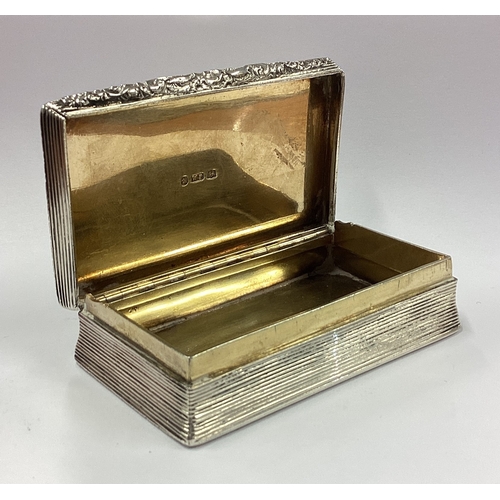 183 - A large William IV silver snuff box. Birmingham 1832. By WP. Approx. 170 grams. Est. £250 - £300.