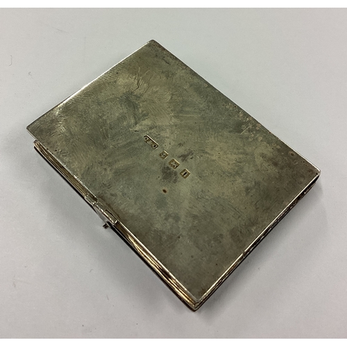 188 - A silver and blue enamelled snuff box in the form of a book. Birmingham 1922. By Cohen & Charles. Ap... 