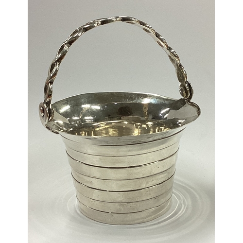 225 - An 18th Century George II silver cream pail. London 1753. By George Camper. Approx. 71 grams. Est. £... 