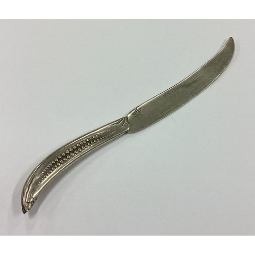 230 - TIFFANY & CO: A rare silver page turner with beaded handle. Marked Sterling 600. Approx. 16 grams. E... 