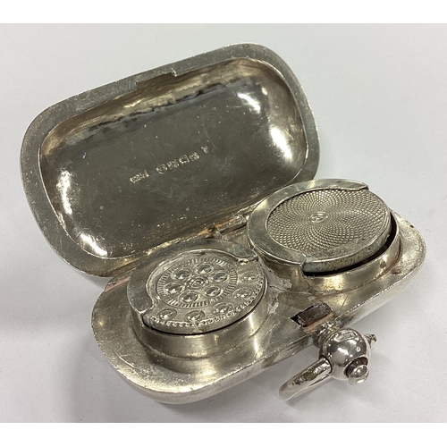 3 - A good plain Victorian silver sovereign and half sovereign case. Birmingham. By HB. Approx. 44 grams... 