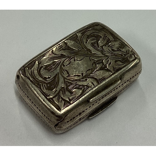 310 - A Victorian silver vinaigrette. Birmingham 1866. By Francis Clark. Approx. 6 grams. Est. £100 - £150... 