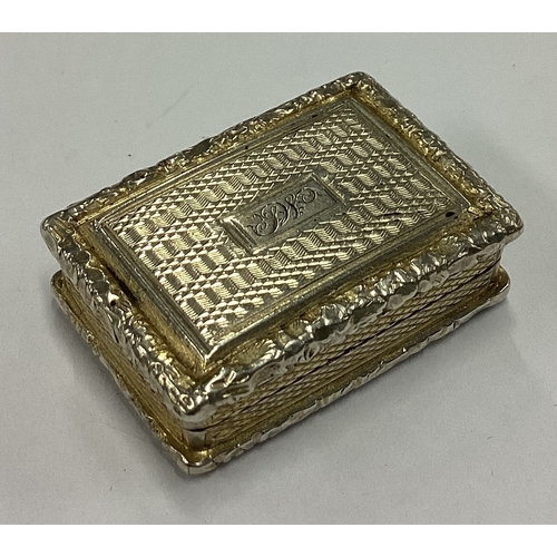 312 - A good George III silver vinaigrette. Birmingham 1825. By John Bettridge. Approx. 18 grams. Est. £15... 