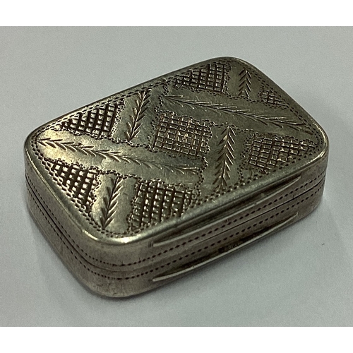 313 - A George III silver vinaigrette. Birmingham 1807. By Samuel Pemberton. Approx. 8 grams. Est. £100 - ... 