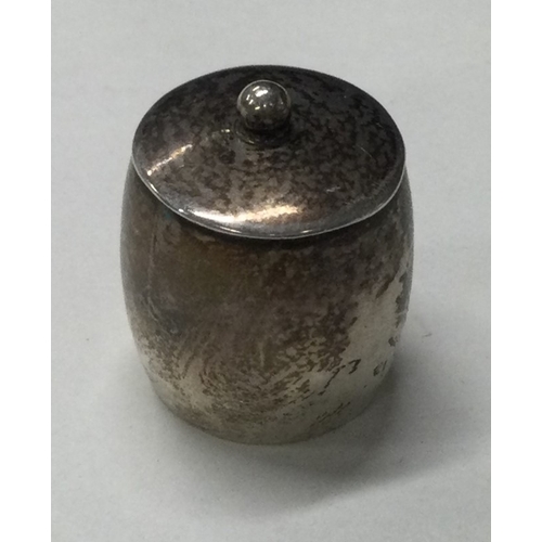 361 - CHESTER: A silver pill box with dome top cover. 1911. By CS&FS. Approx. 6 grams. Est. £10 - £20.