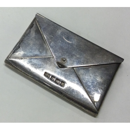 423 - A silver pill box in the form of an envelope. Birmingham 1996. By PGK. Approx. 83 grams. Est. £80 - ... 