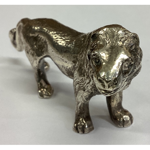 450 - CHESTER: A rare silver figure of a lion. 1906. By George Nathan & Ridley Hayes. Approx. 64 grams. Es... 