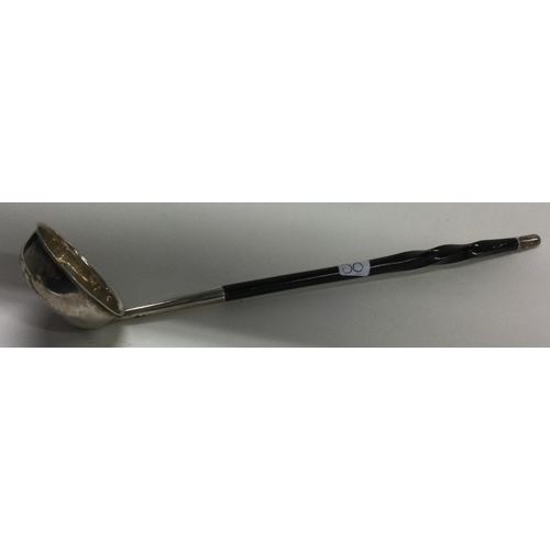 50 - GLASGOW: A 19th Century Scottish silver toddy ladle. Marked to bowl. Approx. 17 grams. Est. £40 - £6... 