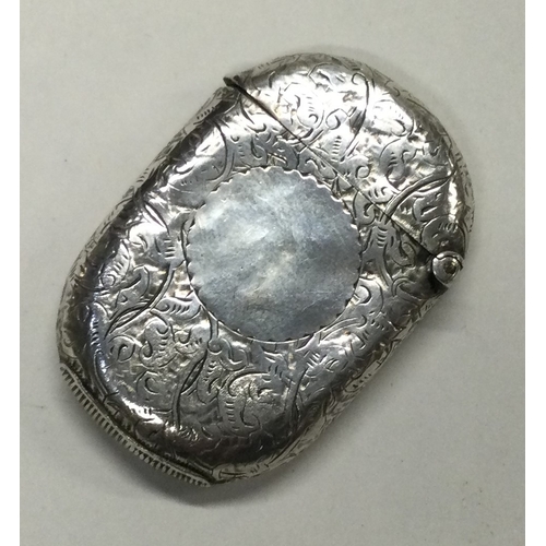 540 - A Victorian silver vesta case. Birmingham 1876. By Joseph Gloster. Approx. 13 grams. Est. £20 - £30.