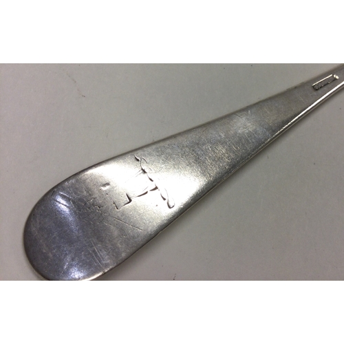 545 - BALTIMORE: An 18th Century American Provincial silver spoon. By Bailly. Maker's mark only. Approx. 5... 