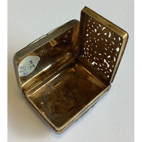 302 - A William IV silver vinaigrette. Birmingham 1835. By Thomas Shaw. Approx. 20 grams. Est. £120 - £150... 