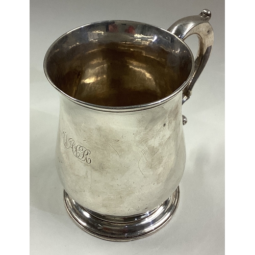 12 - An 18th Century silver tankard. London 1761. Approx. 171 grams. Est. £220 - £250.