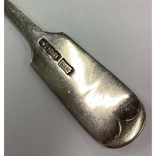 179 - A novelty silver straining spoon in the Georgian style. Sheffield 1930. By Walker & Hall. Approx. 39... 