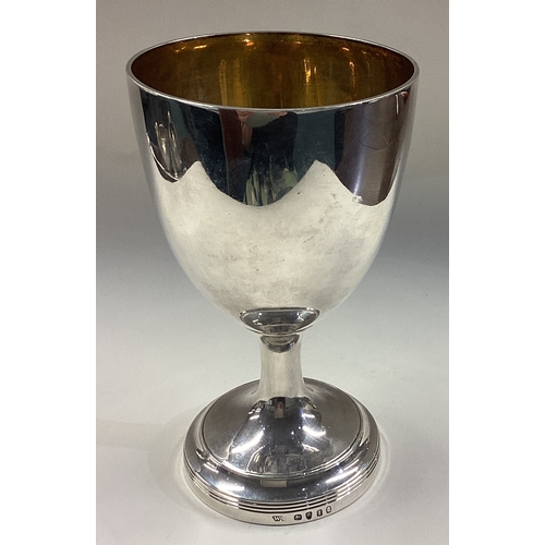 198 - A large Georgian silver goblet with gilt interior. London 1804. By William Pitts. Approx. 257 grams.... 