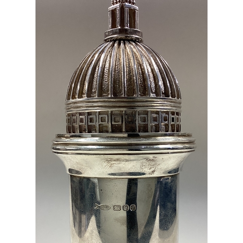 201 - A large rare novelty silver pepper mill commemorating The Salters' Company 600th Anniversary complet... 