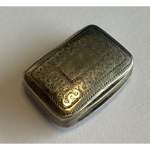 260 - A George III silver vinaigrette in the form of a purse. Birmingham 1817. By Matthew Linwood. Approx.... 