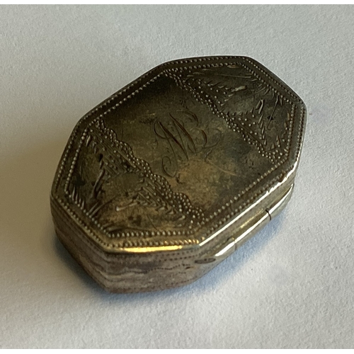 263 - A George III silver vinaigrette. Birmingham 1809. By Joseph Wilmore. Approx. 7 grams. Est. £100 - £1... 