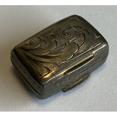 271 - A Victorian silver vinaigrette. Birmingham 1842. By Francis Clark. Approx. 9 grams. Est. £100 - £150... 