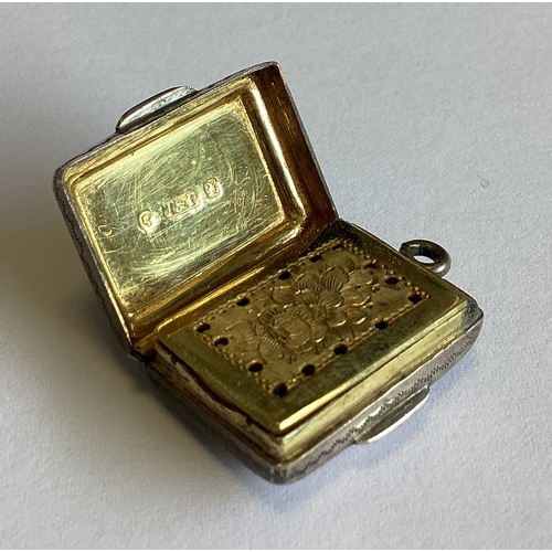 274 - A silver vinaigrette. Birmingham 1846. By Taylor & Perry. Approx. 8 grams. Est. £100 - £150.