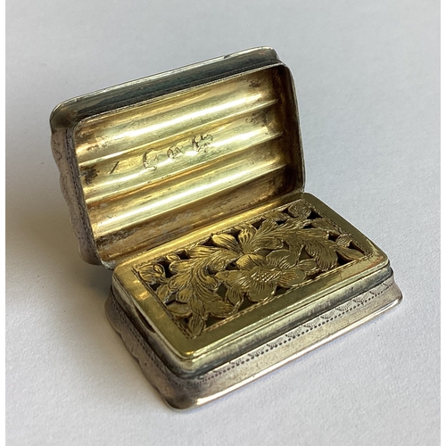 279 - A silver vinaigrette. Birmingham 1816. By Joseph Wilmore. Approx. 14 grams. Est. £120 - £150.