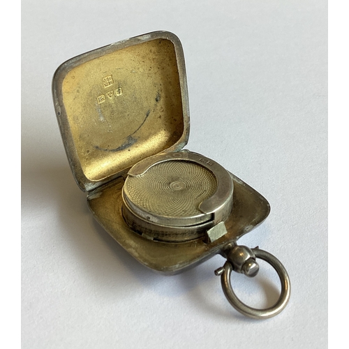 301 - CHESTER: A square silver sovereign case. 1907. Approx. 21 grams. Est. £60 - £80.