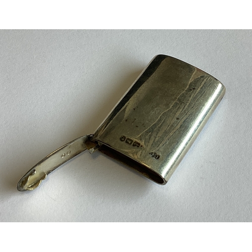 308 - A plain silver vesta case. Birmingham 1880. Approx. 15 grams. Est. £30 - £40.