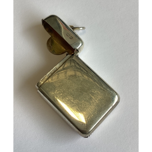 336 - CHESTER: A rare silver vesta case with stamp compartment. 1906. Approx. 23 grams. Est. £80 - £120.