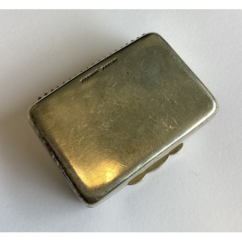 349 - A rare silver vesta box with striker. London 1908. Approx. 43 grams. Est. £80 - £120.