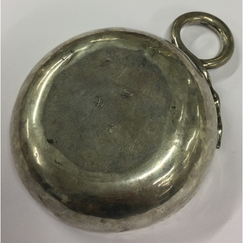 388 - An Antique French silver wine taster with early inscription to body. Approx. 81 grams. Est. £150 - £... 