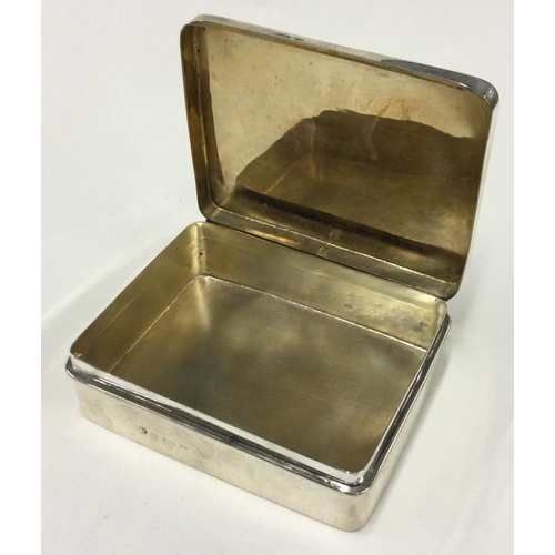 393 - A Victorian silver card box with hinged cover. Birmingham 1900. Approx. 189 grams. Est. £150 - £200.