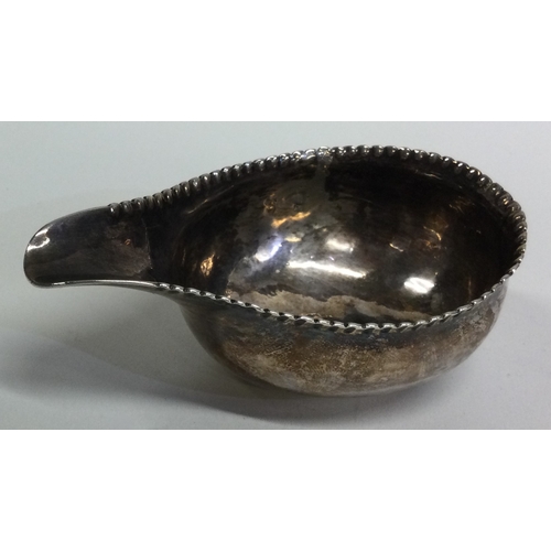 539 - An 18th Century George III silver pap boat. London 1782. Approx. 38 grams. Est. £80 - £120.