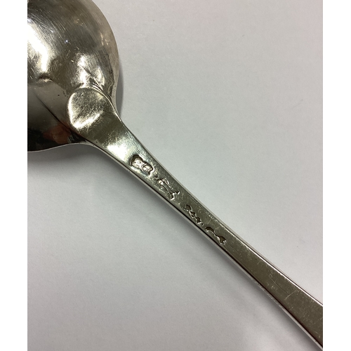 546 - A large 18th Century silver bottom marked spoon. London 1752. Approx. 27 grams. Est. £60 - £80.