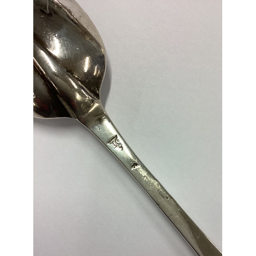 548 - An early 18th Century silver rat tail spoon. Circa 1720. By Henry Clarke. Approx. 24 grams. Est. £60... 