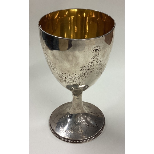 609 - HESTER BATEMAN: A George III silver goblet. London 1786. Approx. 181 grams. Est. £200 - £300.