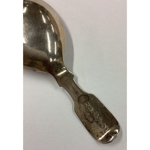 624 - NEWCASTLE: A Victorian silver caddy spoon. 1861. By John Wright. Approx. 15 grams. Est. £40 - £60.