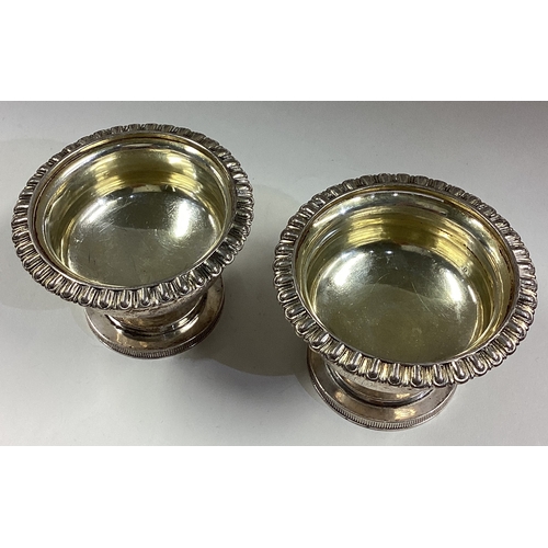 651 - A pair of Georgian silver salts. London 1806. By John Emes. Approx. 320 grams. Est. £200 - £250.