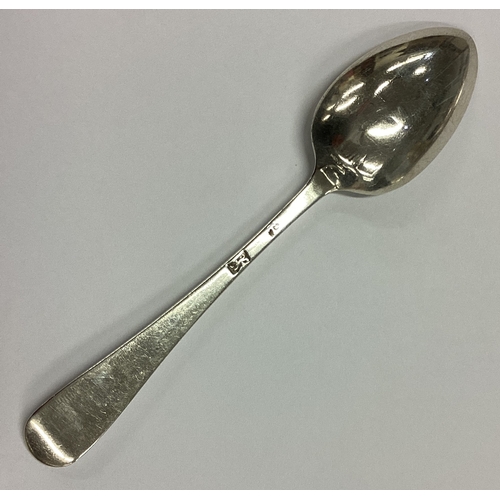 694 - An 18th Century silver spoon decorated with a lion. Circa 1730. By Isaac Callard. Approx. 11 grams. ... 