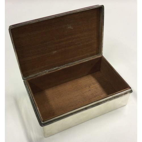 719 - A Chinese export silver card box. Marked to base. Approx. 369 grams. Est. £250 - £300.